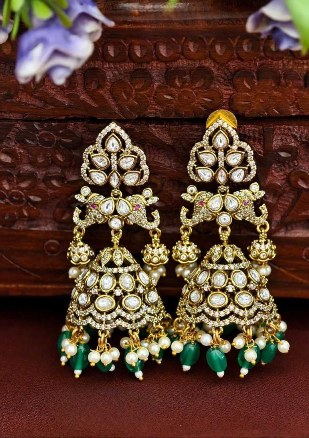Kundan Temple  Earrings s 200061