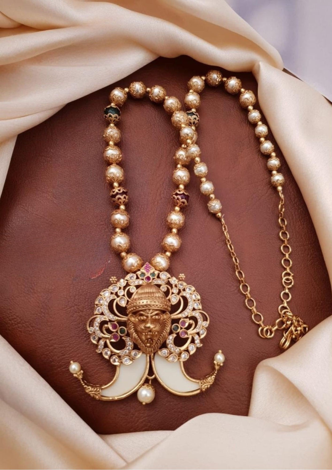 Kundan Temple Necklace g10999