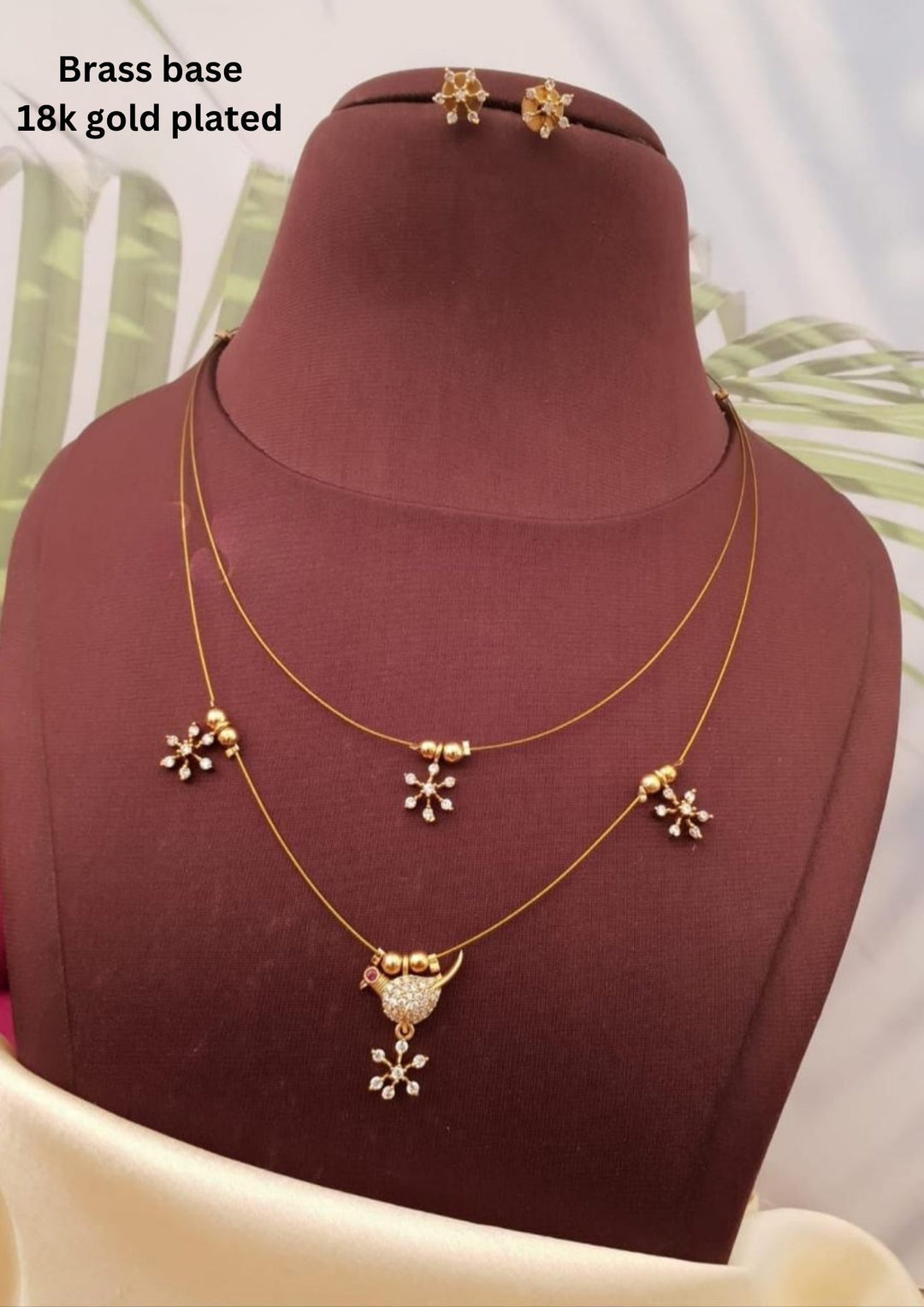 Kundan Necklace With Earrings g10420