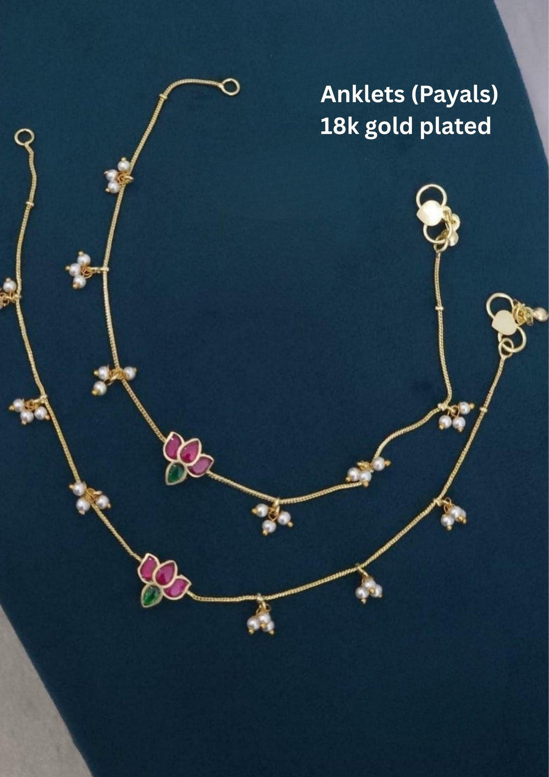 Kundan Anklets lp63