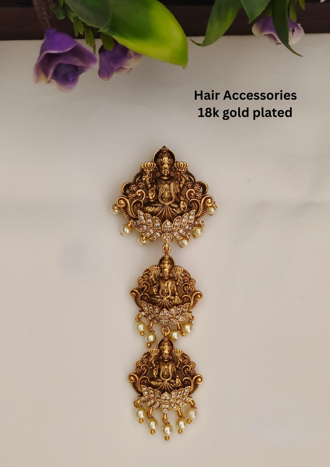 Kundan Temple Hair Accessories s80055