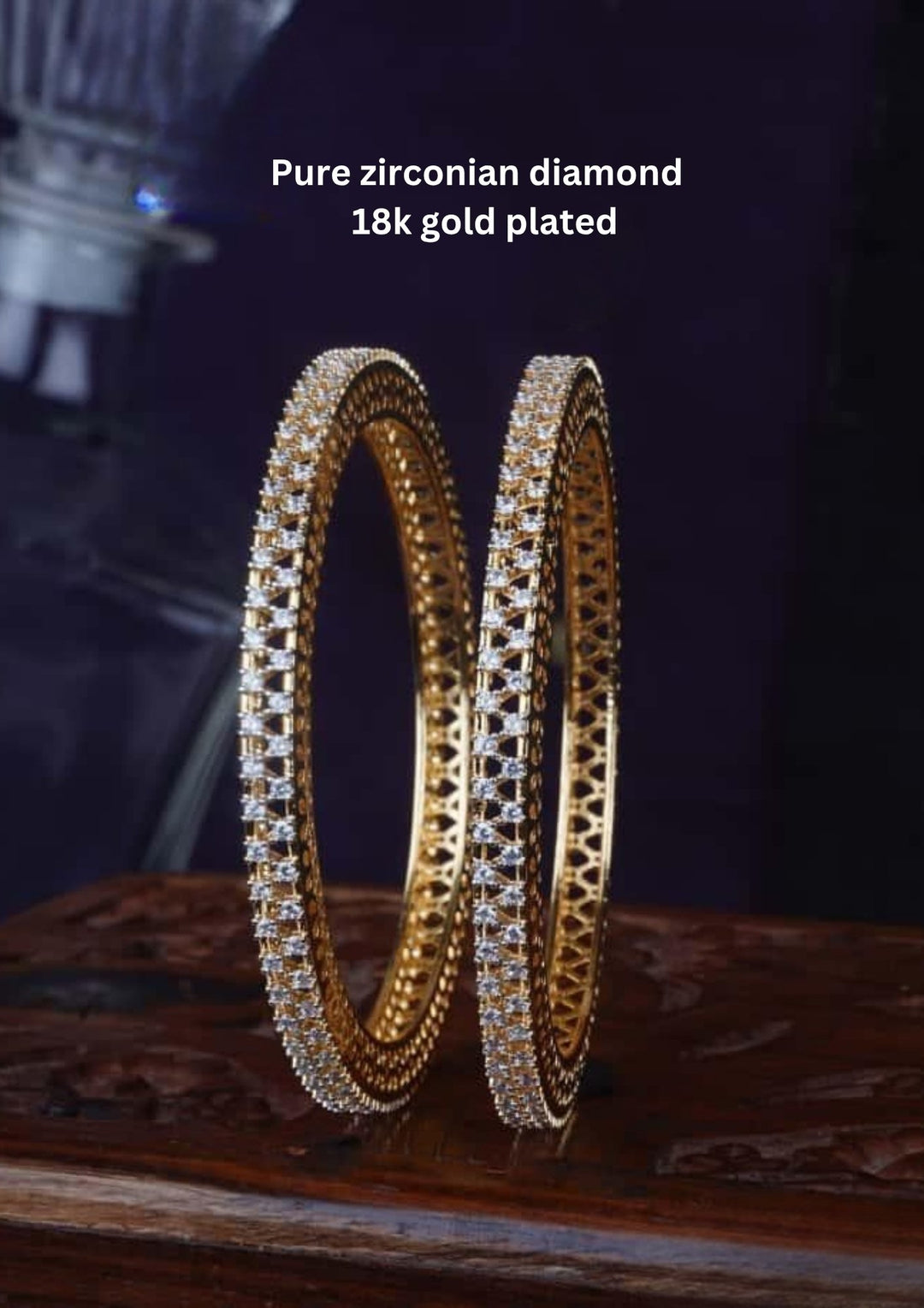 Pure Zirconian Diamond Bangles (set of 2) c106020
