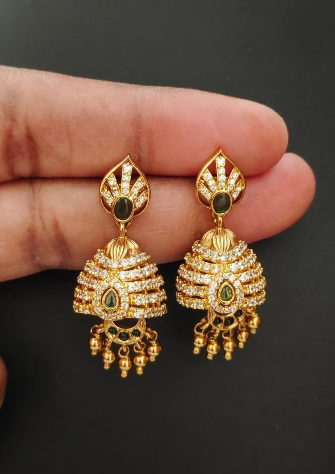 Kundan Jhumkas s70054