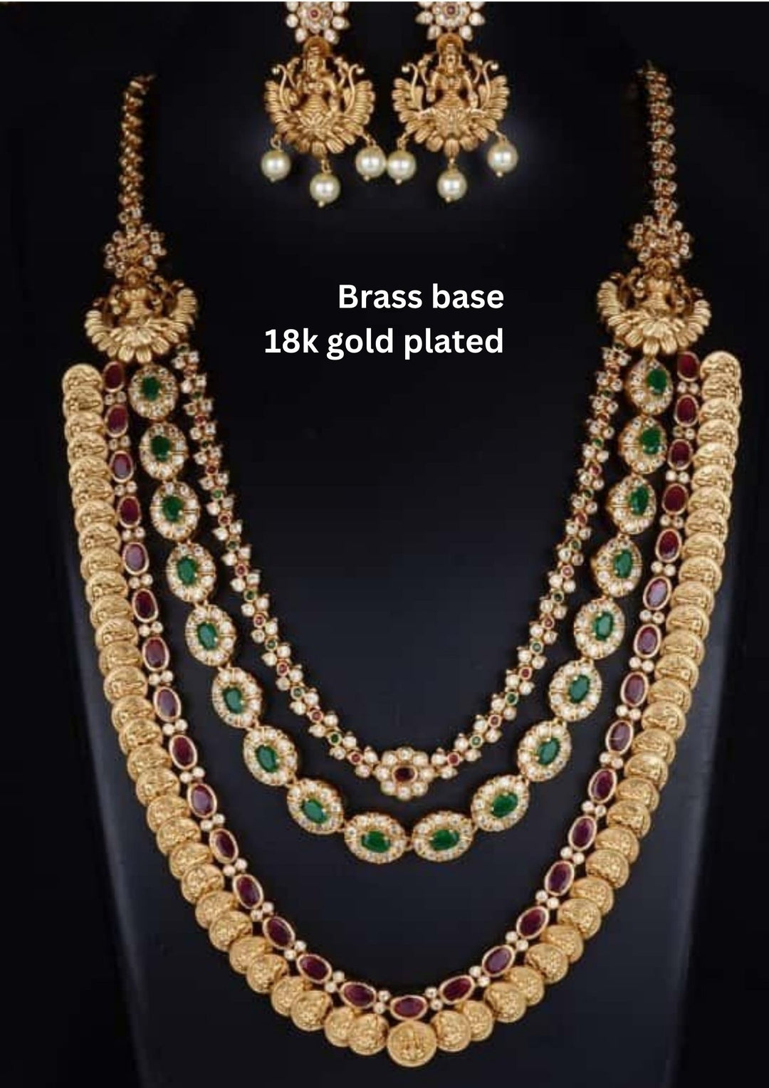 Kundan Matt Necklace with Earrings c1022020