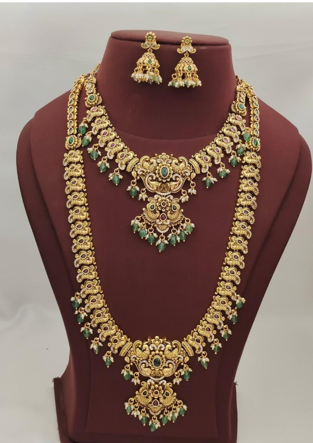 Kundan Necklace With Earrings s 620085