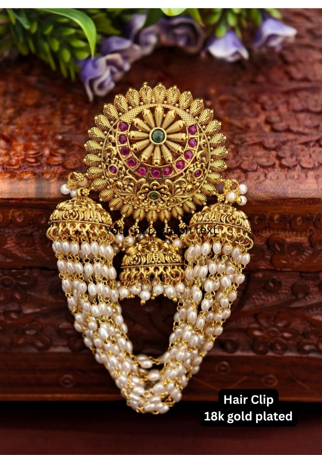 Kundan & Beads Hair Accessories s170031