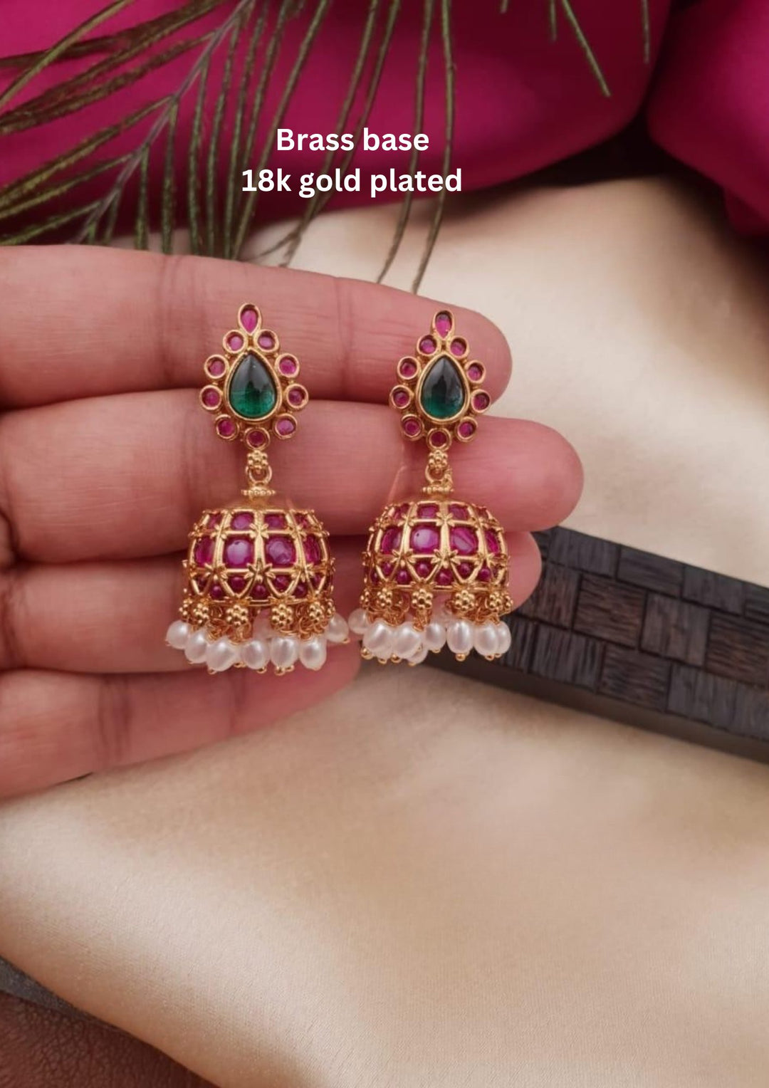 Kundan Jhumkas g10680
