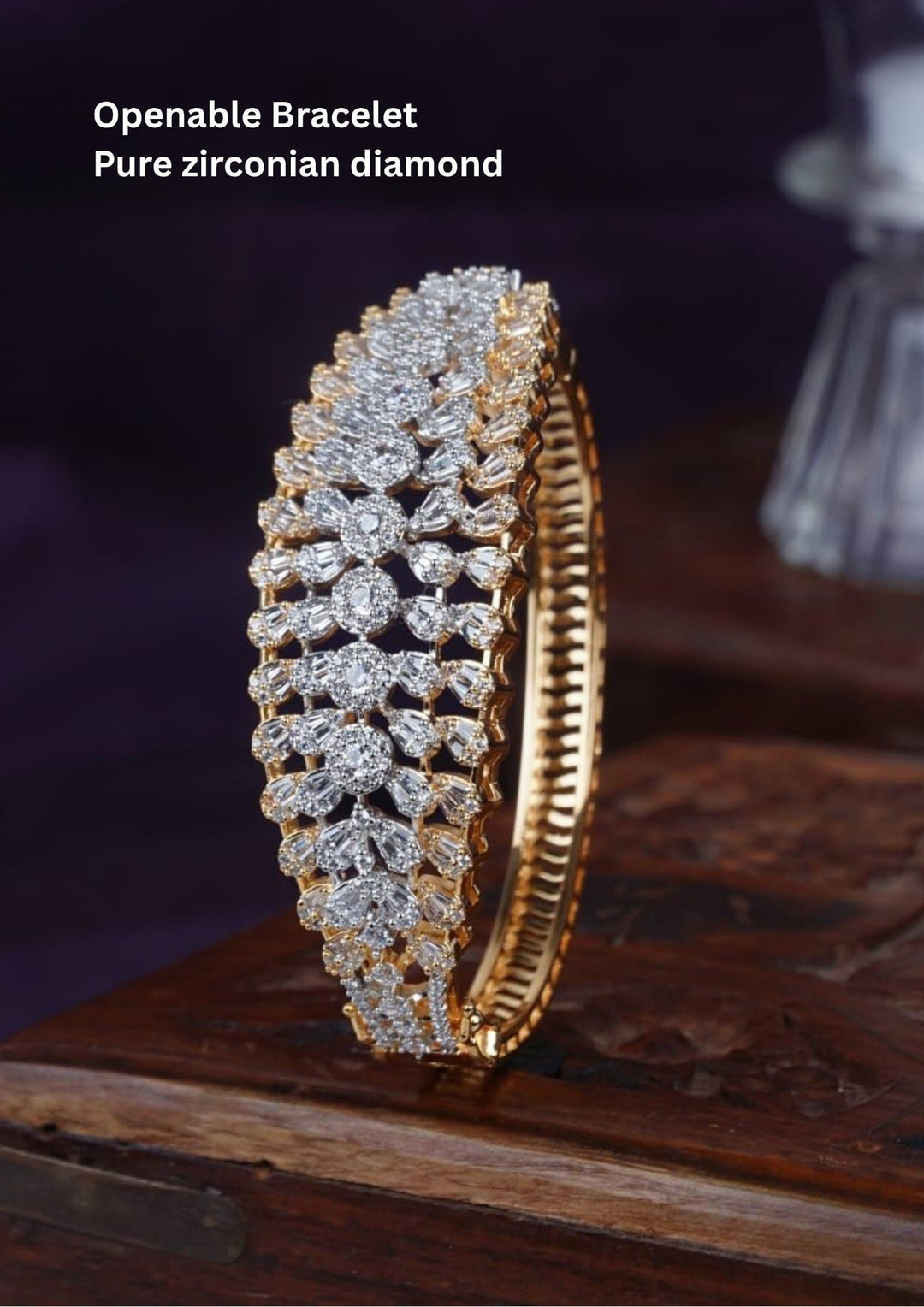 Pure Zirconian Diamond Openable Bracelet c1010520