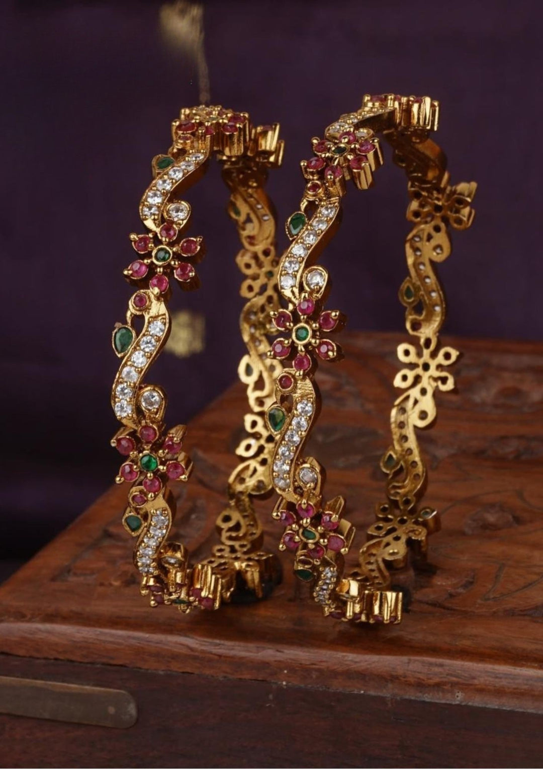 Kundan Bangles c105520