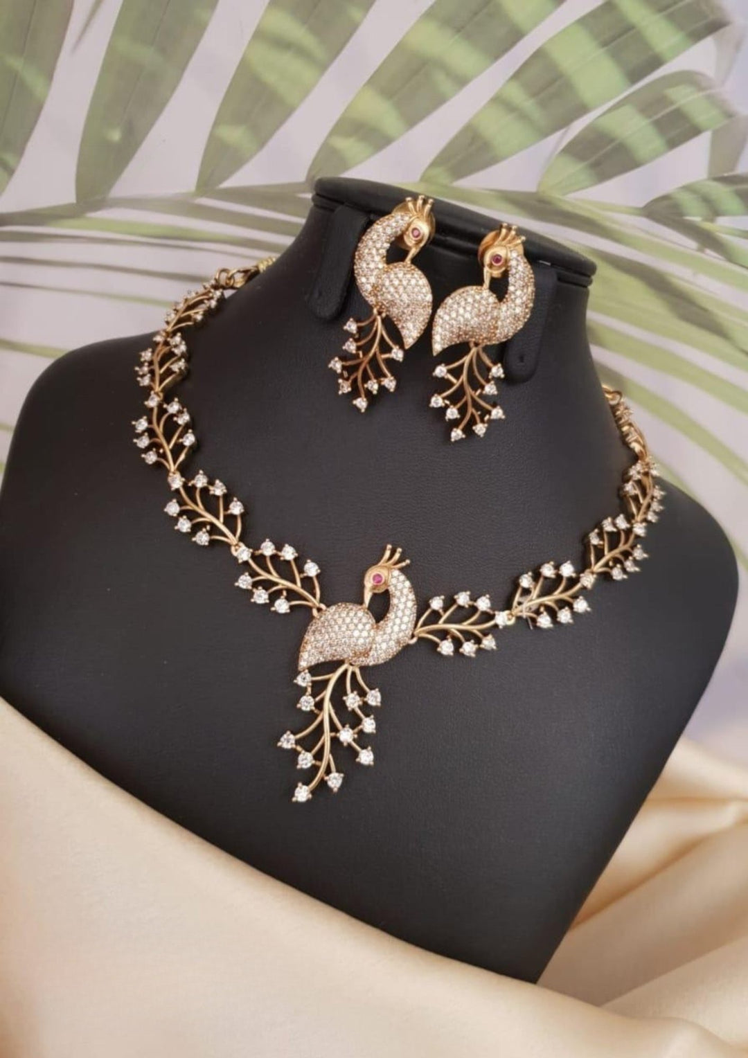 Kundan Necklace with Earrings g 10720