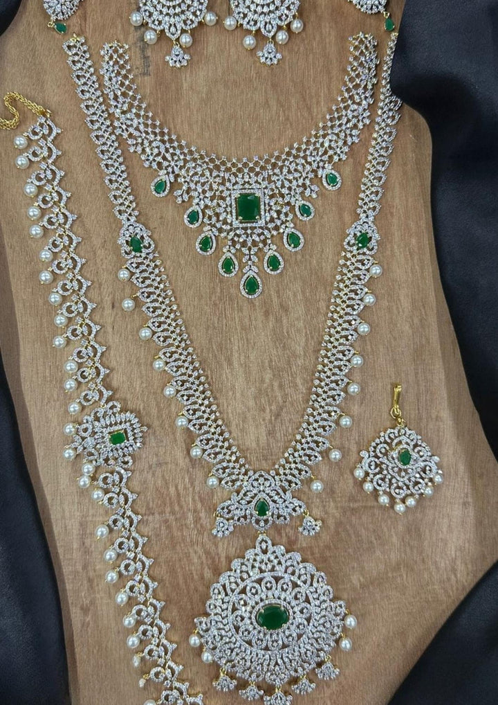 Pure Zirconian Diamond Bridal set with Earrings c1070020