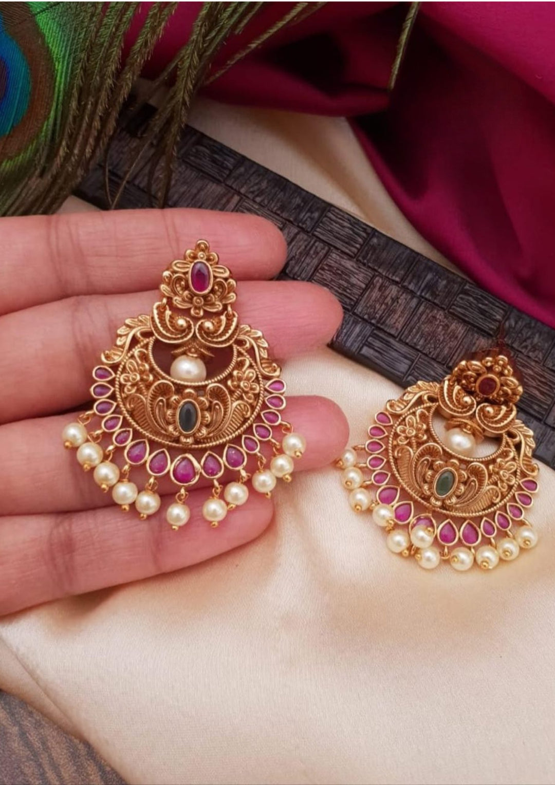 Kundan Earrings g 10950