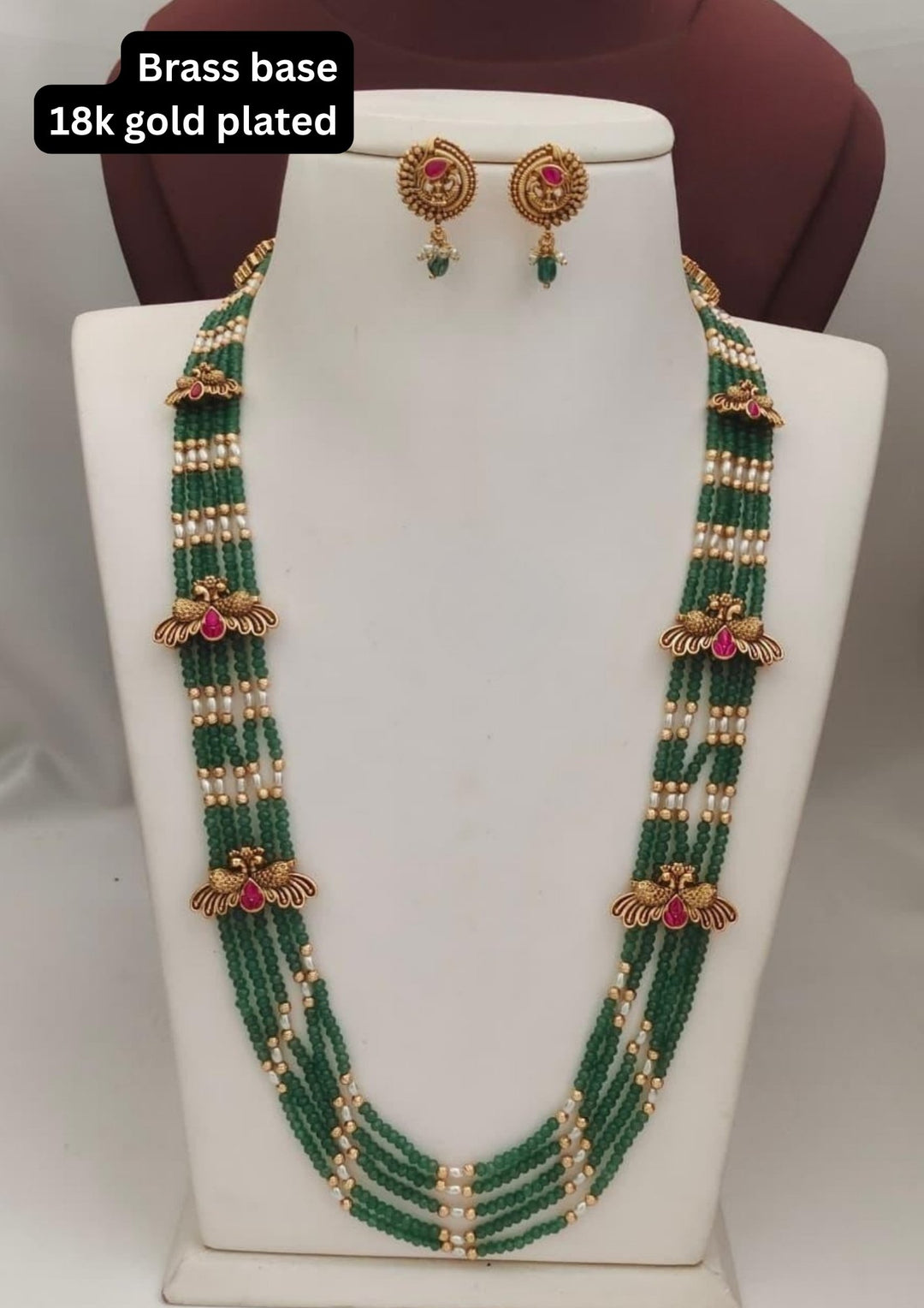 Kundan & Beads Necklace s390053