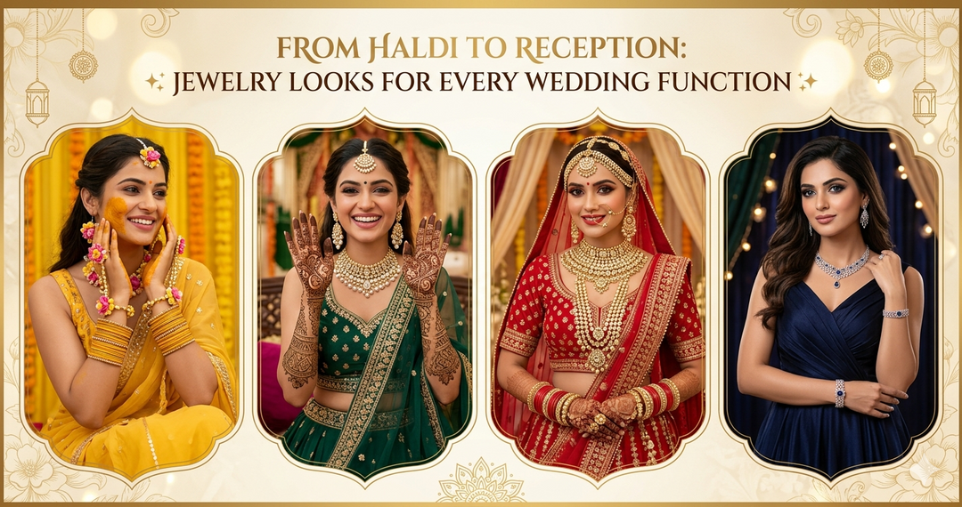 From Haldi to Reception: Jewelry Looks for Every Wedding Function ✨