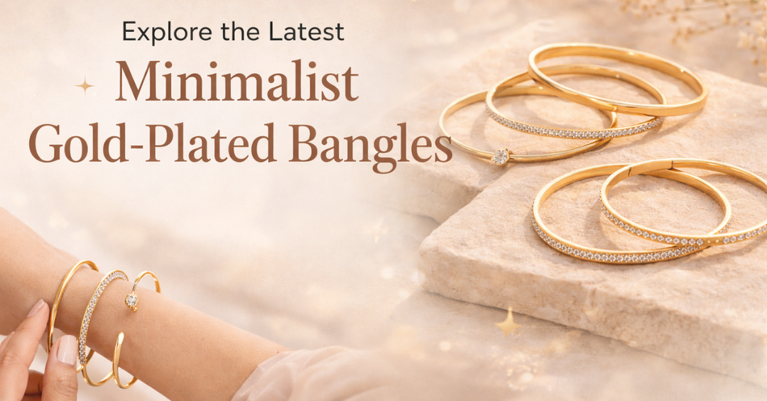 Explore the Latest Minimalist Gold-Plated Bangles