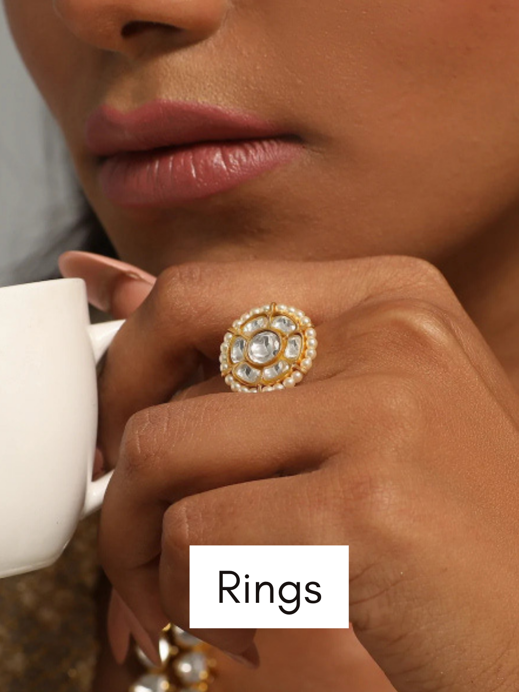 Shop Gold Plated Rings Jewellery Designs by Zevana