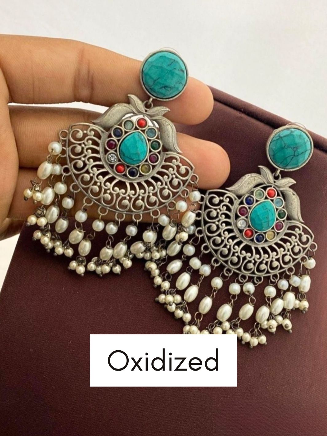 Oxidised Earrings