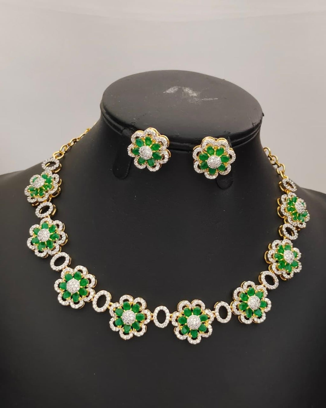 Pure Zirconian Diamond Necklace with Earrings s 200061