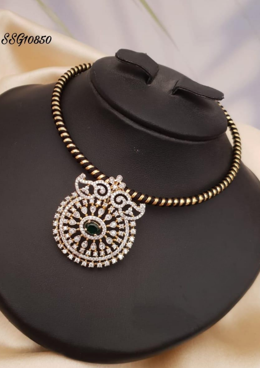 American diamond necklace ssg 10850