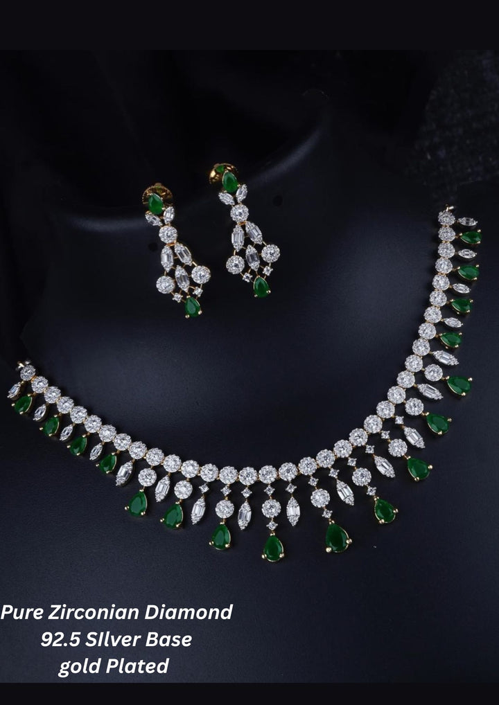 Pure zirconian diamond  Necklace With Earrings c1016020