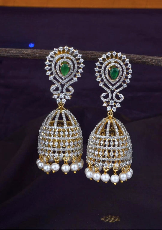 American diamond earrings lc 107520