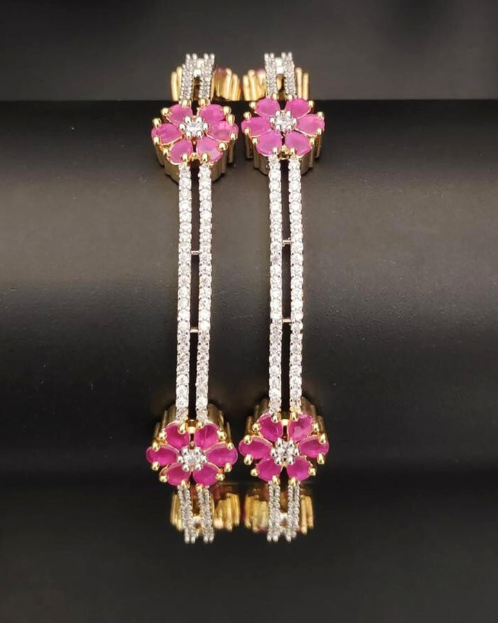 American diamond bangles (set of 2) s120078