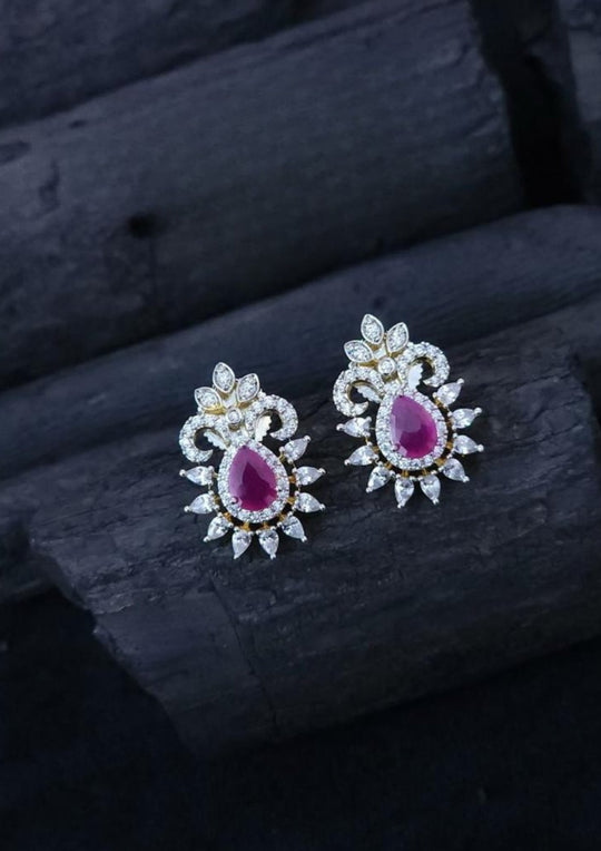 American diamond earrings sbr 10350