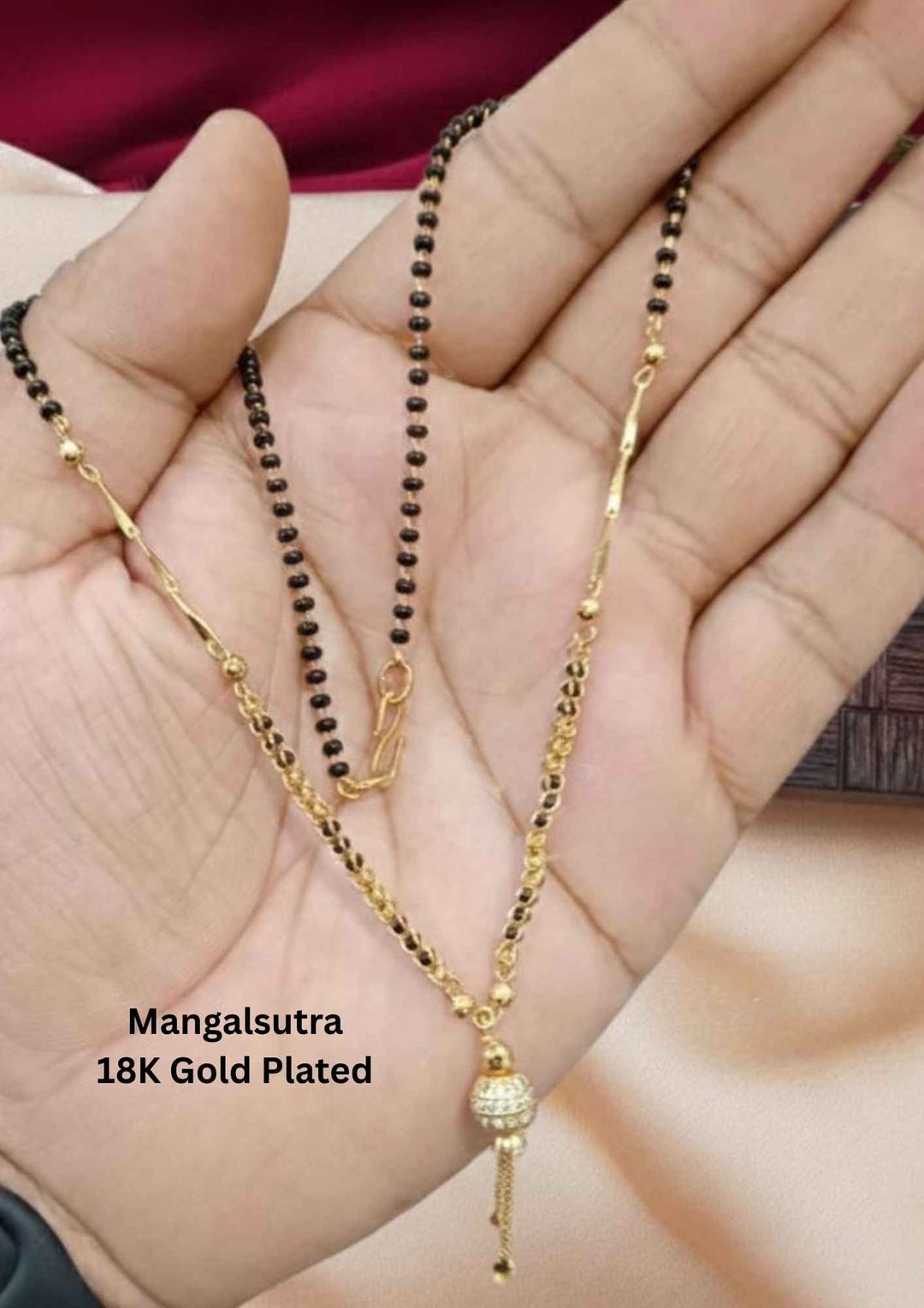 18K gold-plated mangalsutra necklace