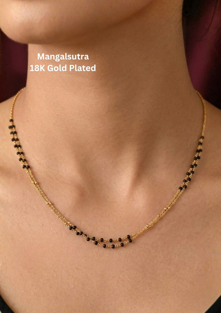 18k Gold Plated Mangalsutra for daily wear 