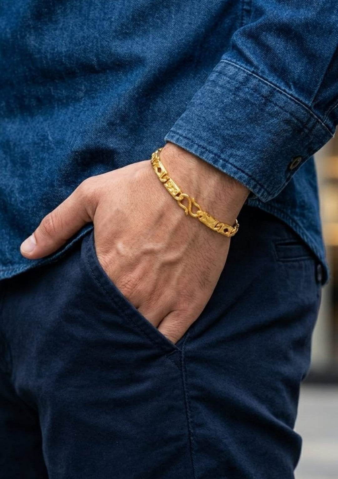 18k Gold Plated Men&