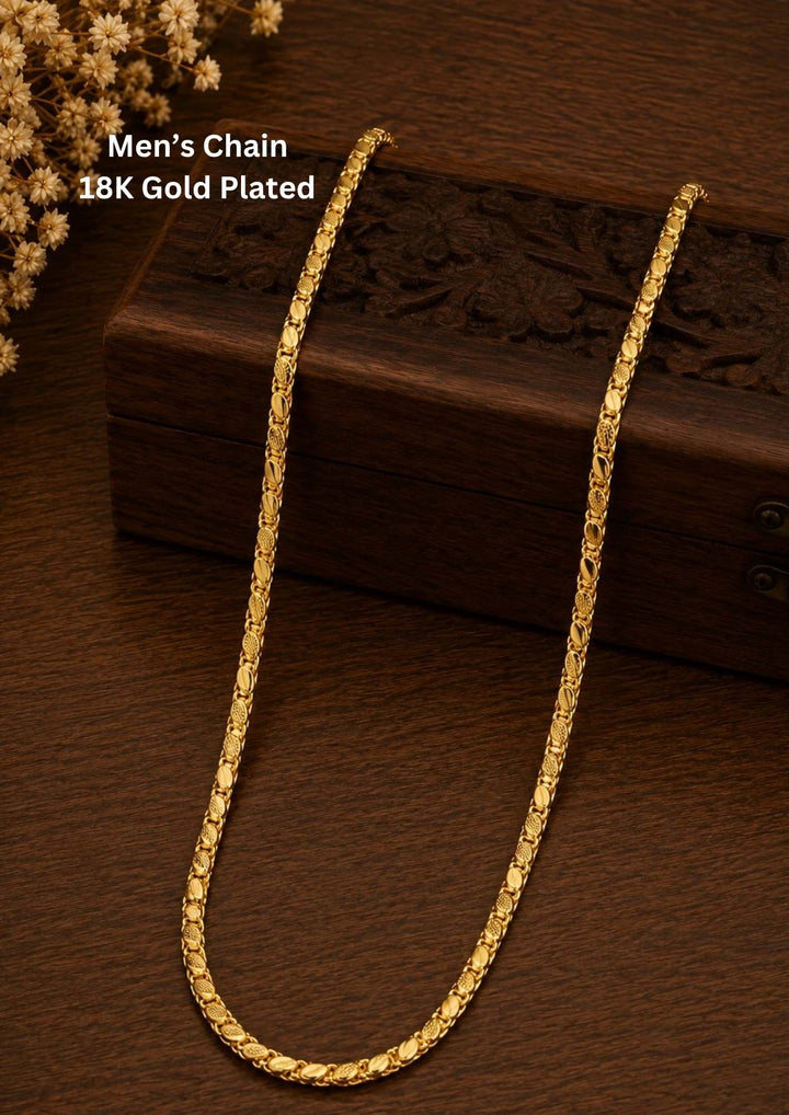 18k Gold Plated Men&