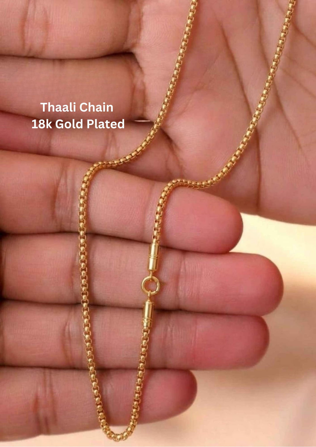 gold plated thaali chain ideal for daily wear skin friendly pan india delivery available