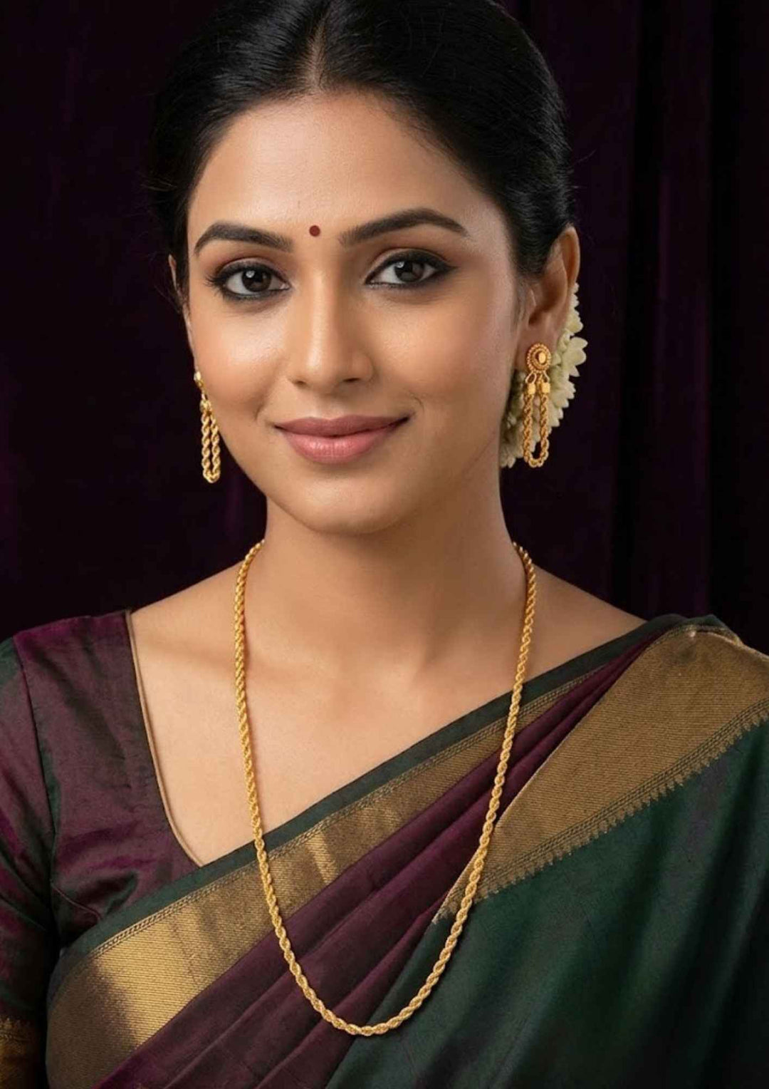 18k Gold Plated Twisted Rope Chain (Thali ) ideal for Dailywear