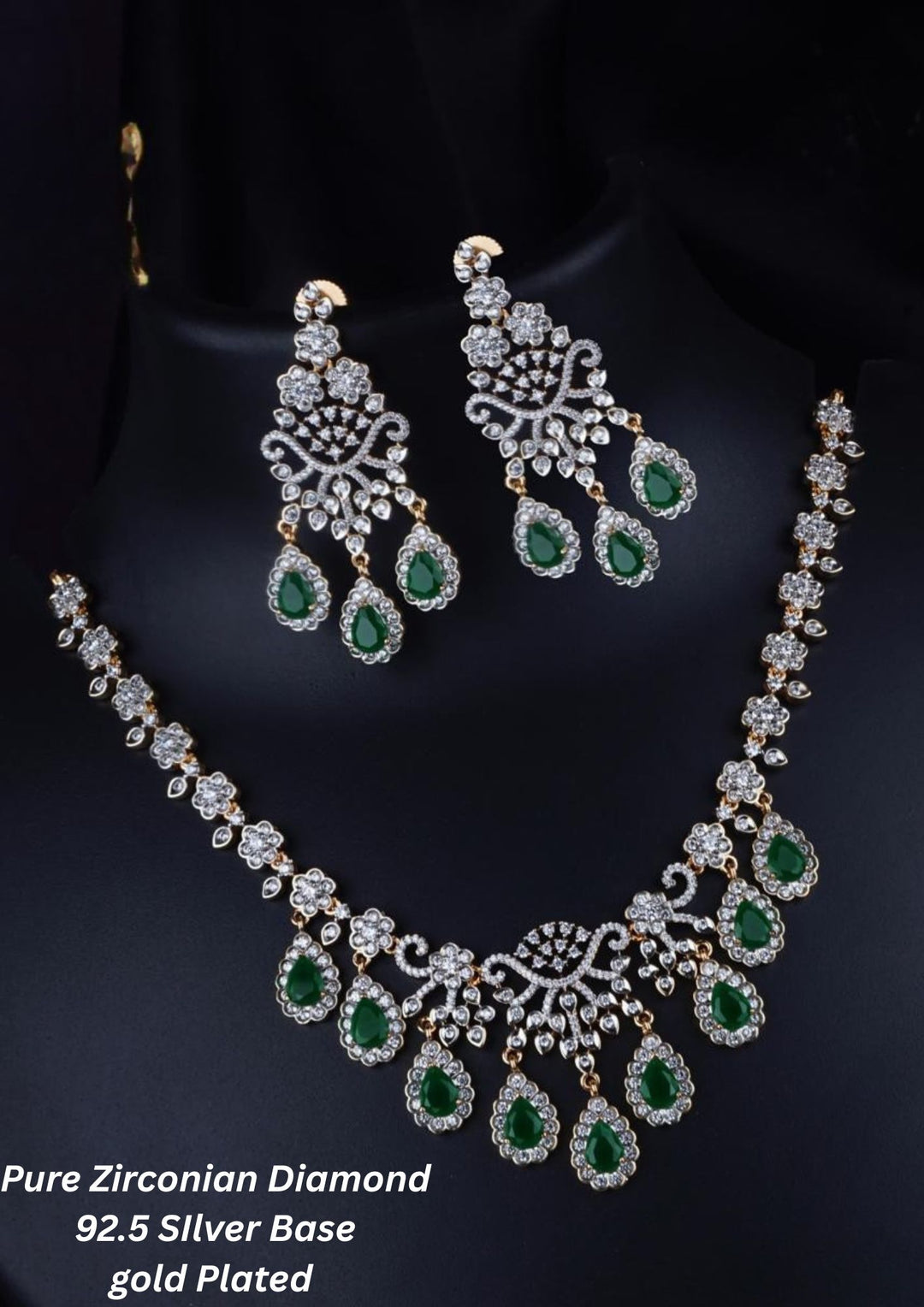 Pure zirconian diamond  Necklace With Earrings c1020020