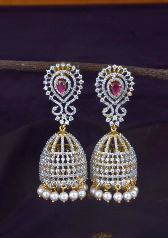 American diamond earrings lc 107520