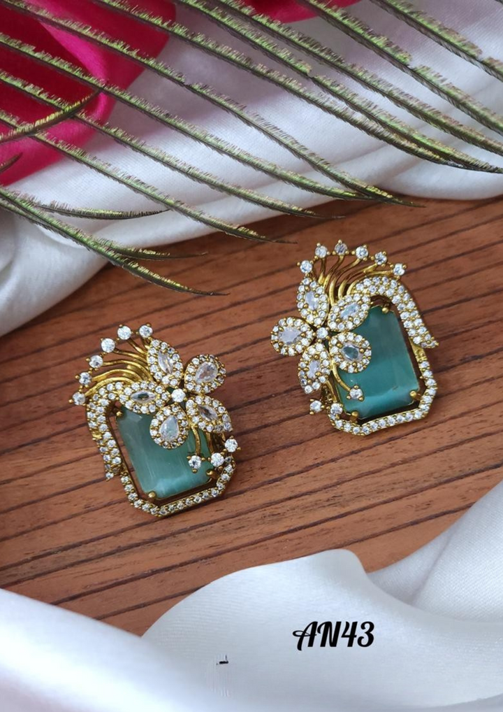Kundan stone earrings  na 43