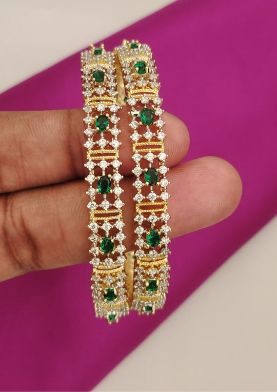 American diamond bangles pcs 110028 (set of 2)
