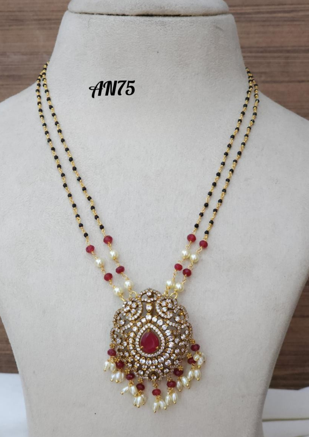 American diamond necklace AN 75
