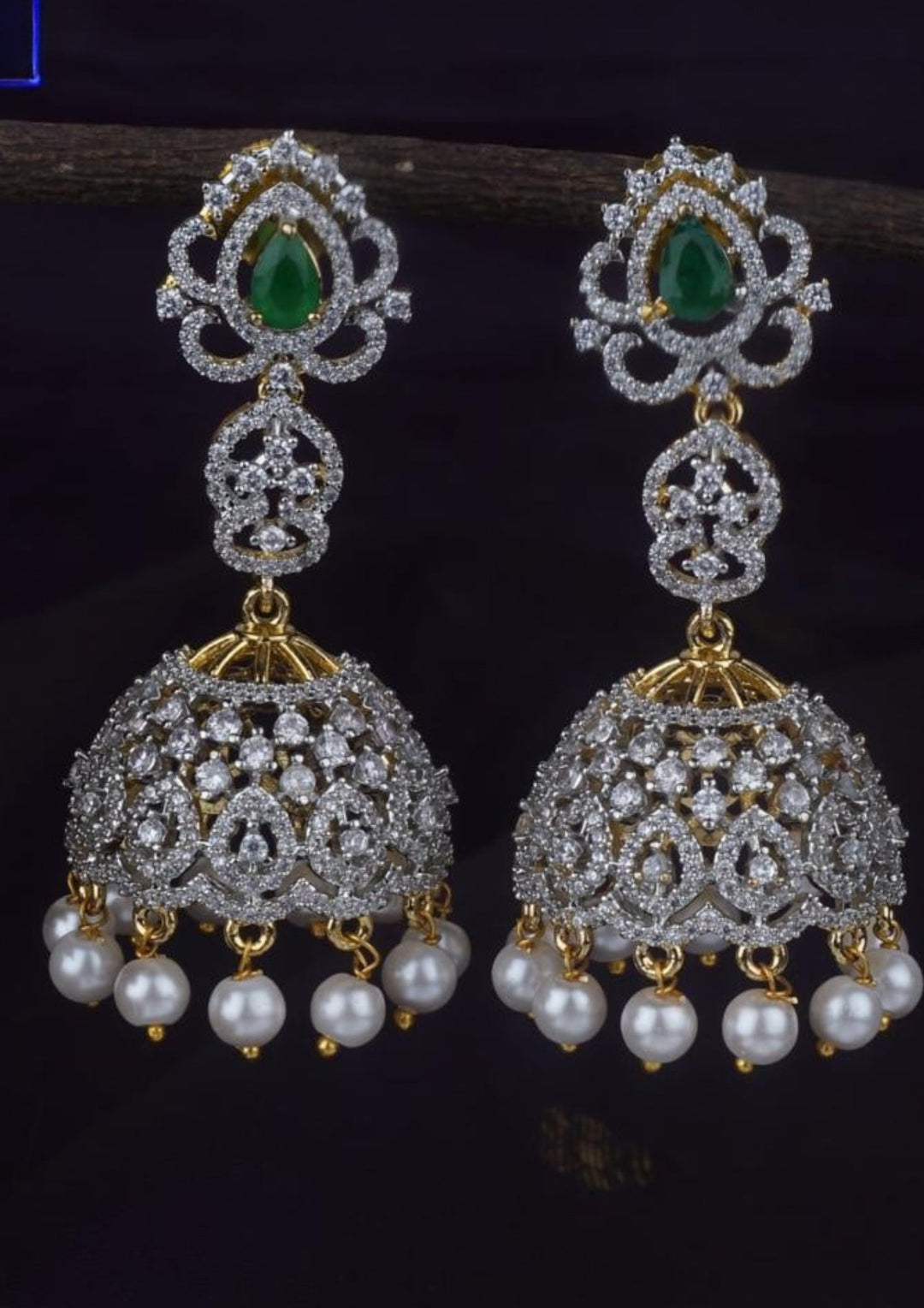American diamond earrings lc 106020