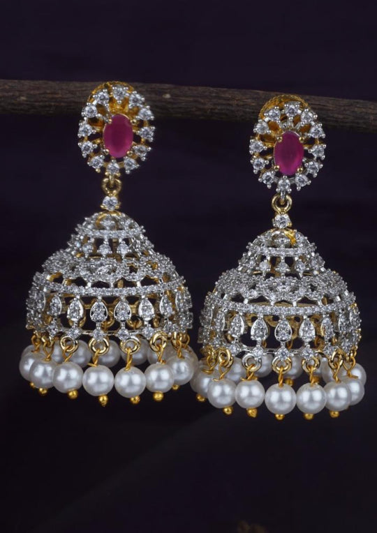 American diamond earrings lc 104020