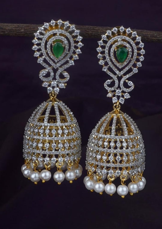 American diamond earrings lc 107520