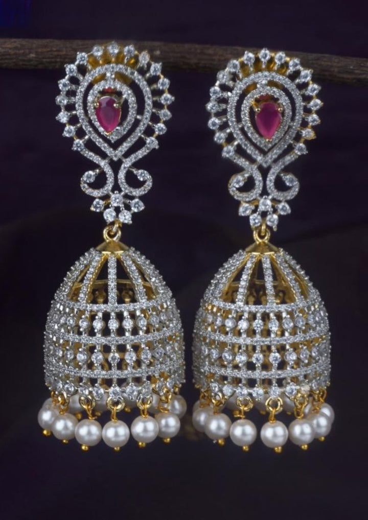 American diamond earrings lc 107520