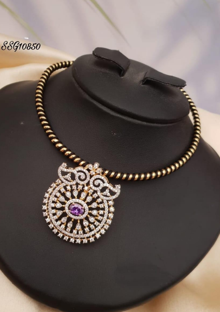 American diamond necklace ssg 10850