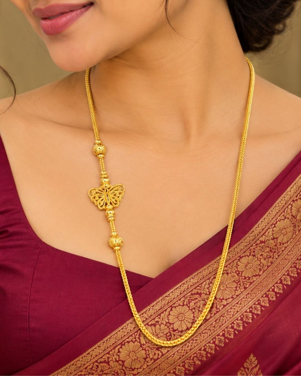 Mugappu Chain (Thali) Butterfly Model ideal for Dailywear 