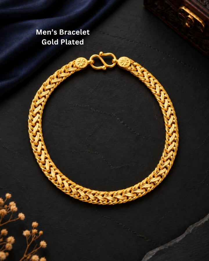 Stylish gold plated men&