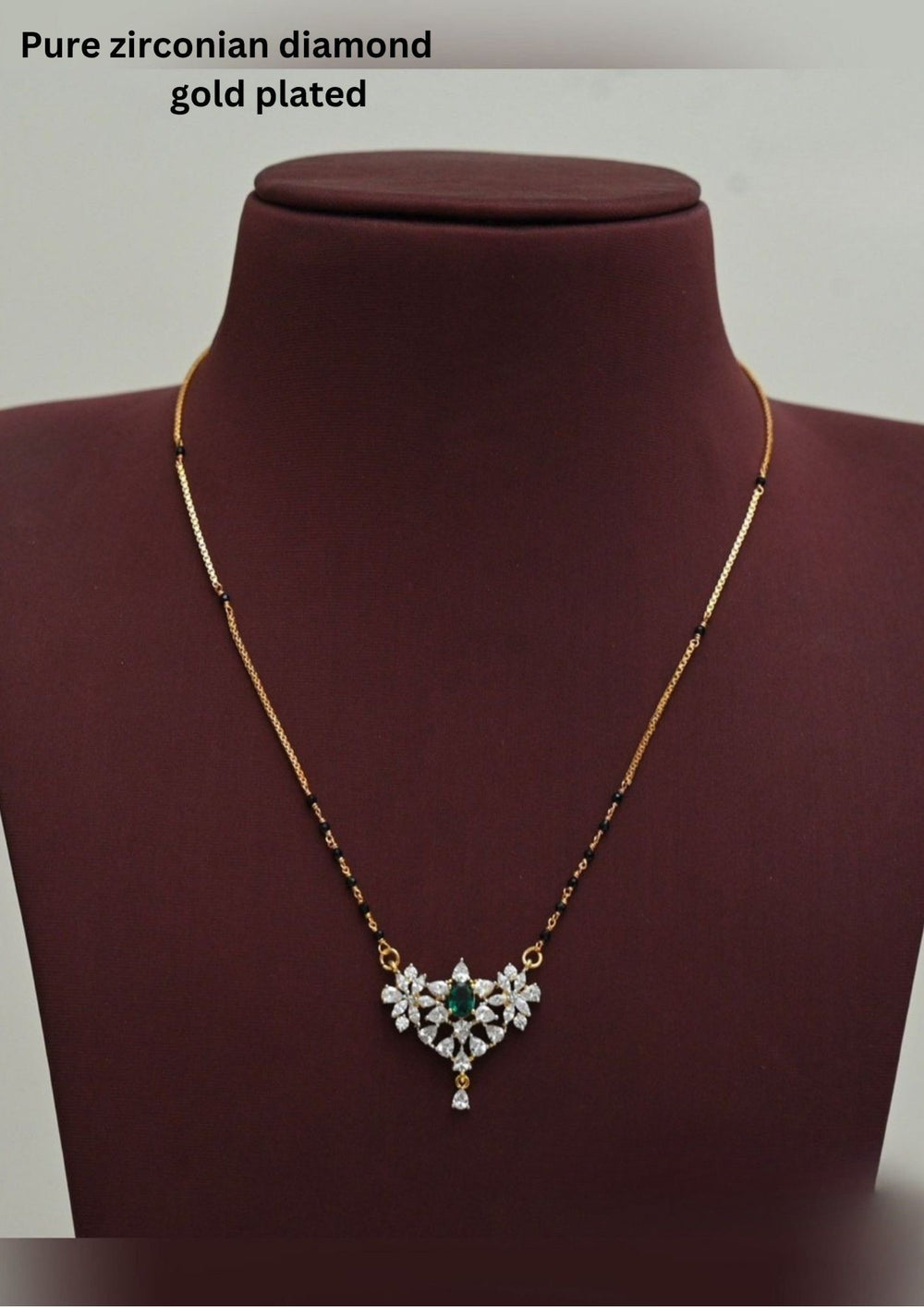 Gold plated Floral Mnagalsutra