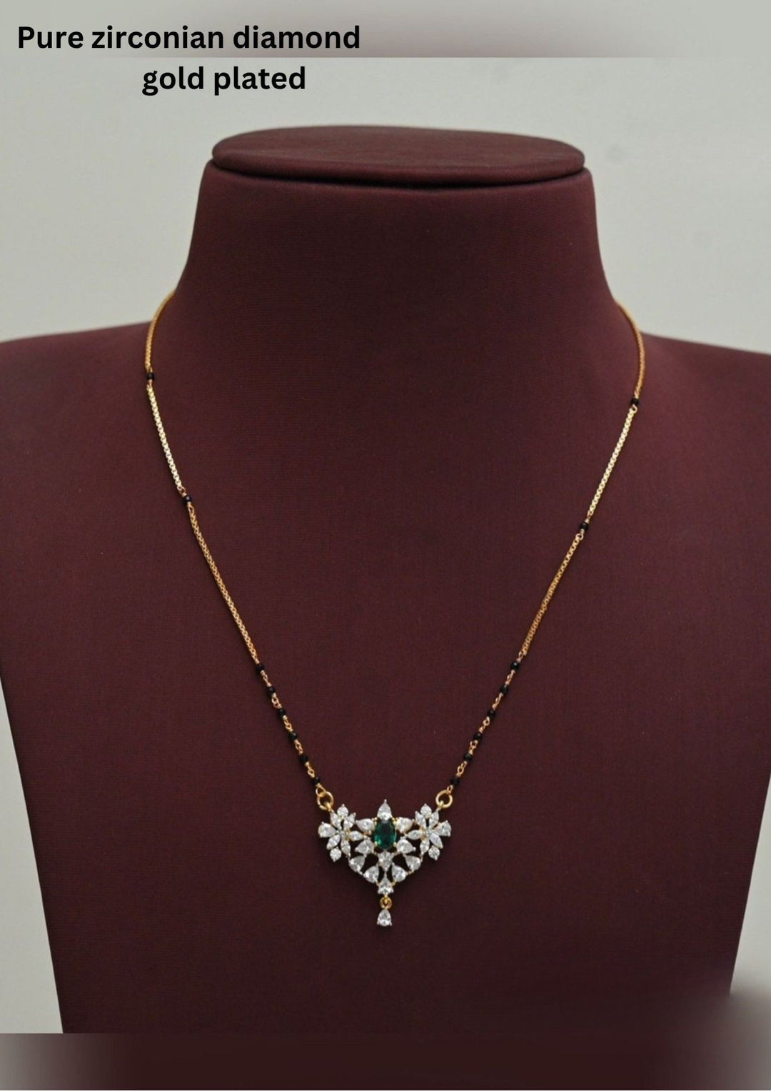Gold plated Floral Mnagalsutra