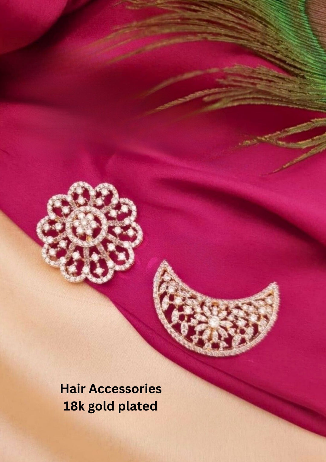 Gold Plated Diamond Sun & Moon