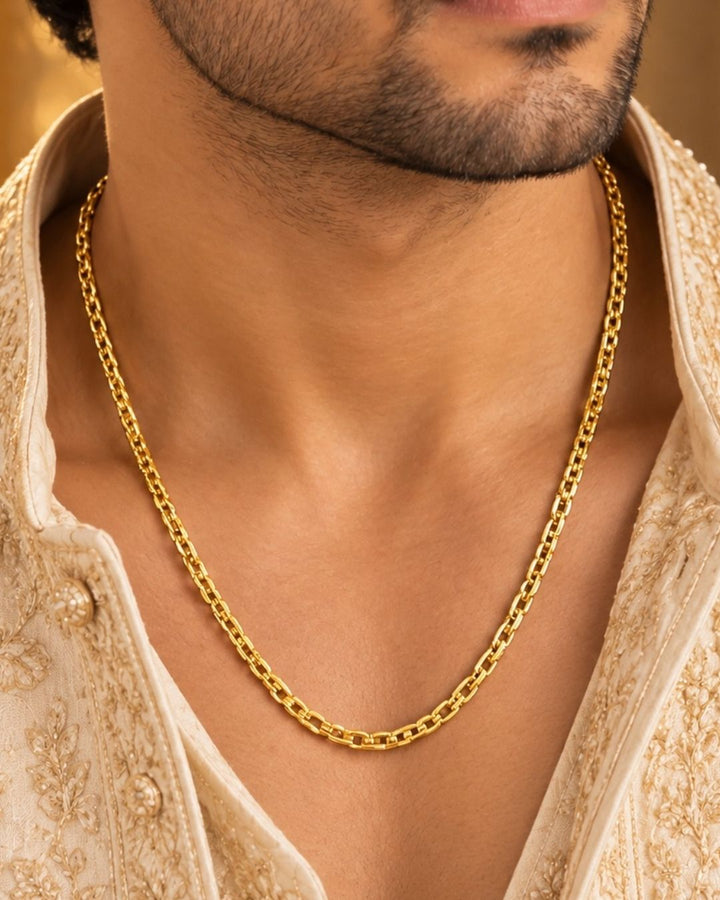 Gold plated mop chain  and in picture clearly shown the chain design and can be used for dailyware , officeware and can gift 