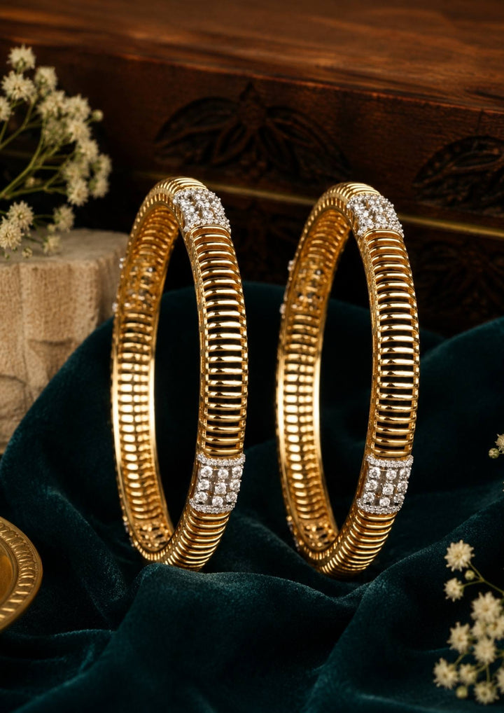 Gold plated  mesh bangles